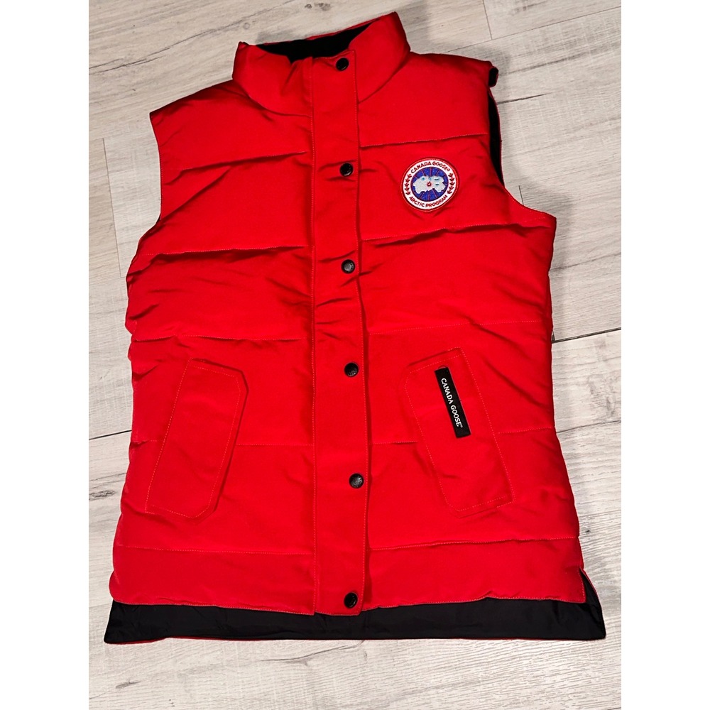 Canada Goose‎ Freestyle Crew Vest Red Puffer Down Gilet Small Fusion Fit 4154M